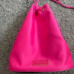 Prada Parfume Fuchsia Drawstring bag